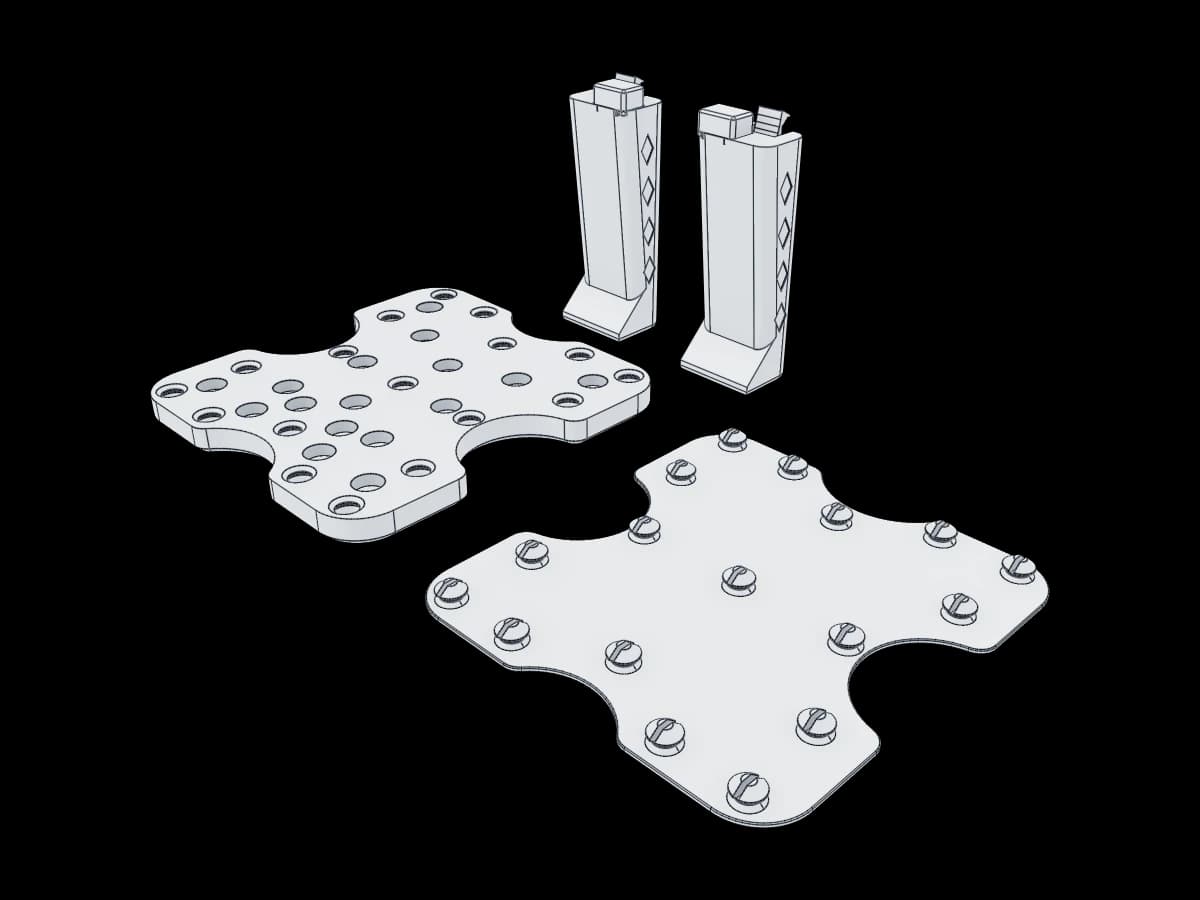 Controller cradle snaps