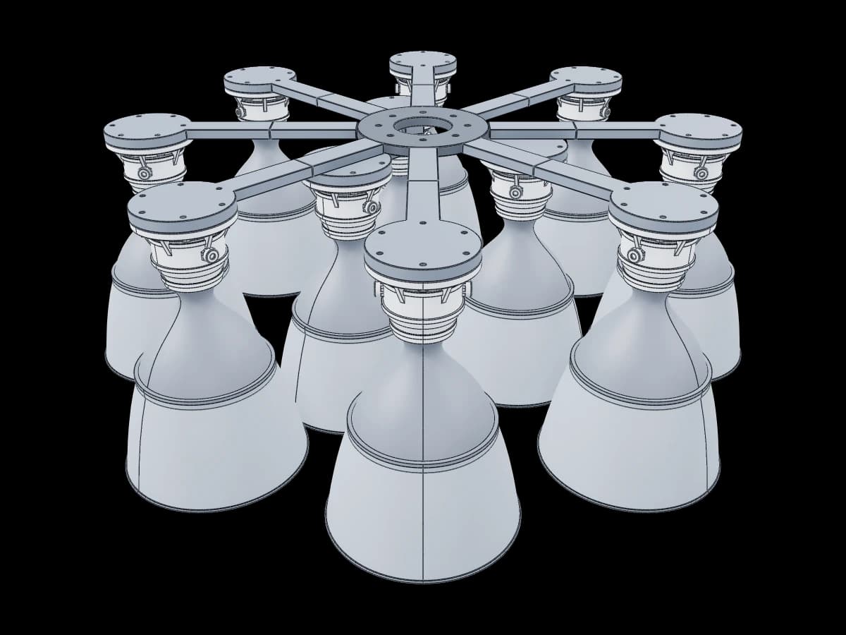 Space Station Thruster Model