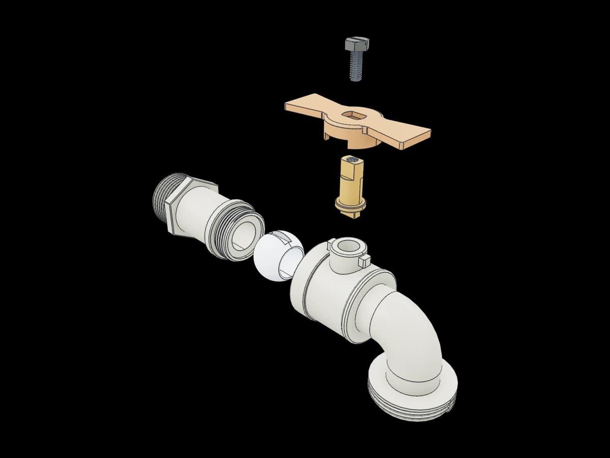 Exploded Water Tap