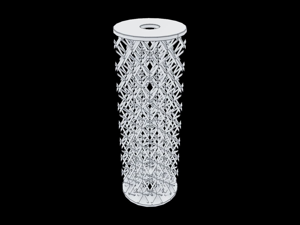 Cylinder Lattice Matrix