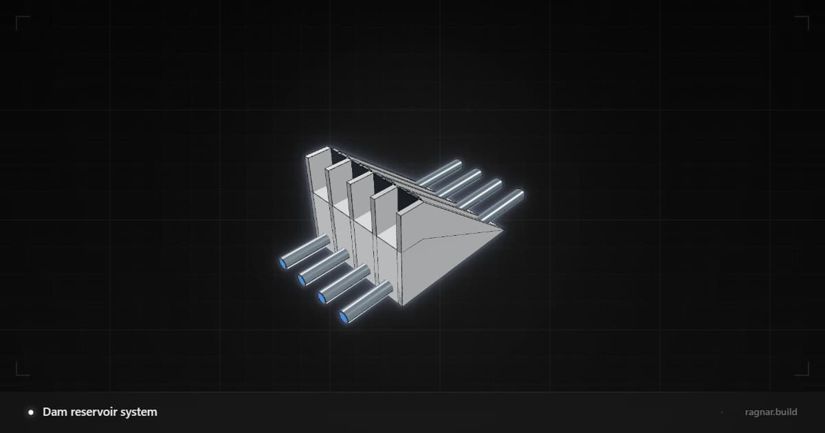 Added dam penstocks