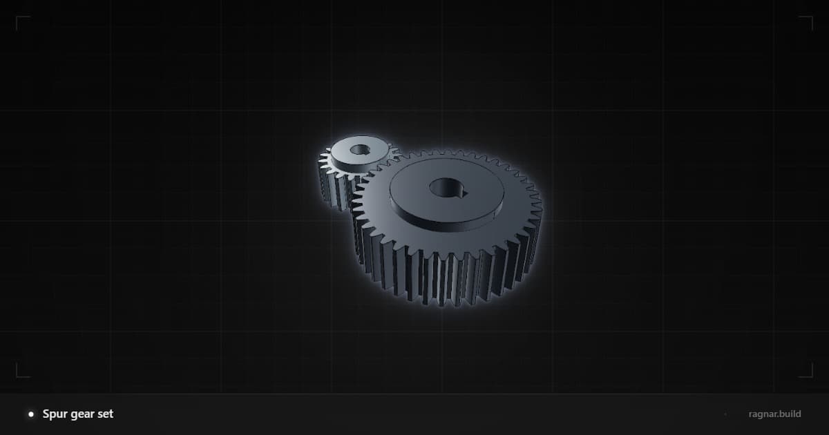 Spur gear set
