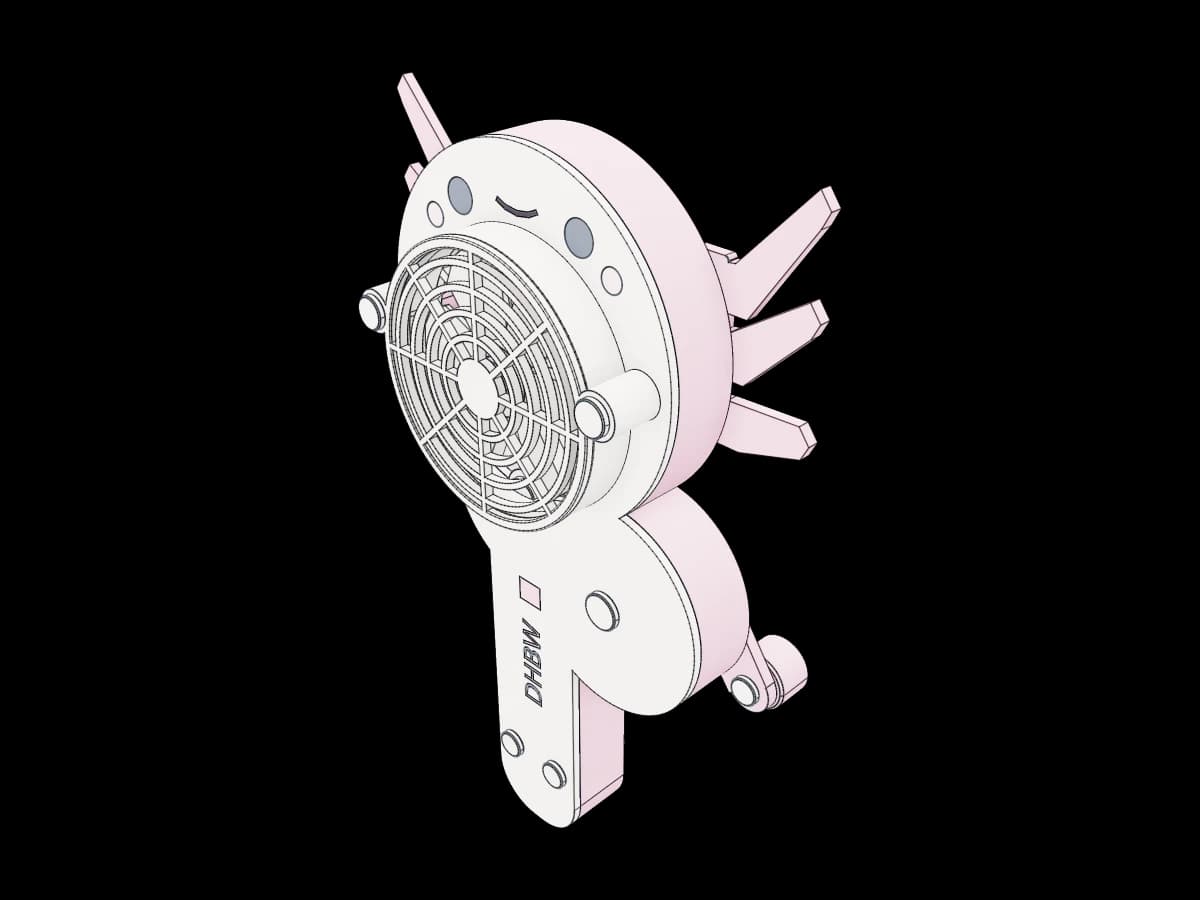 Axolotl Handheld Mechanical Fan