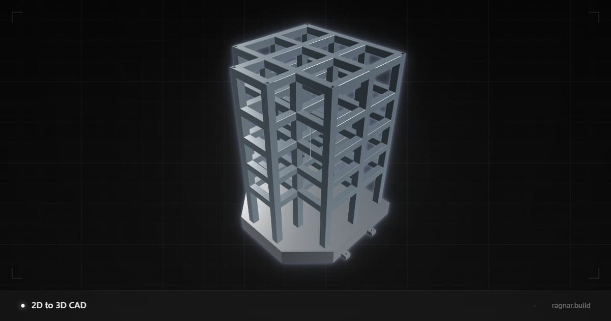 2D to 3D CAD