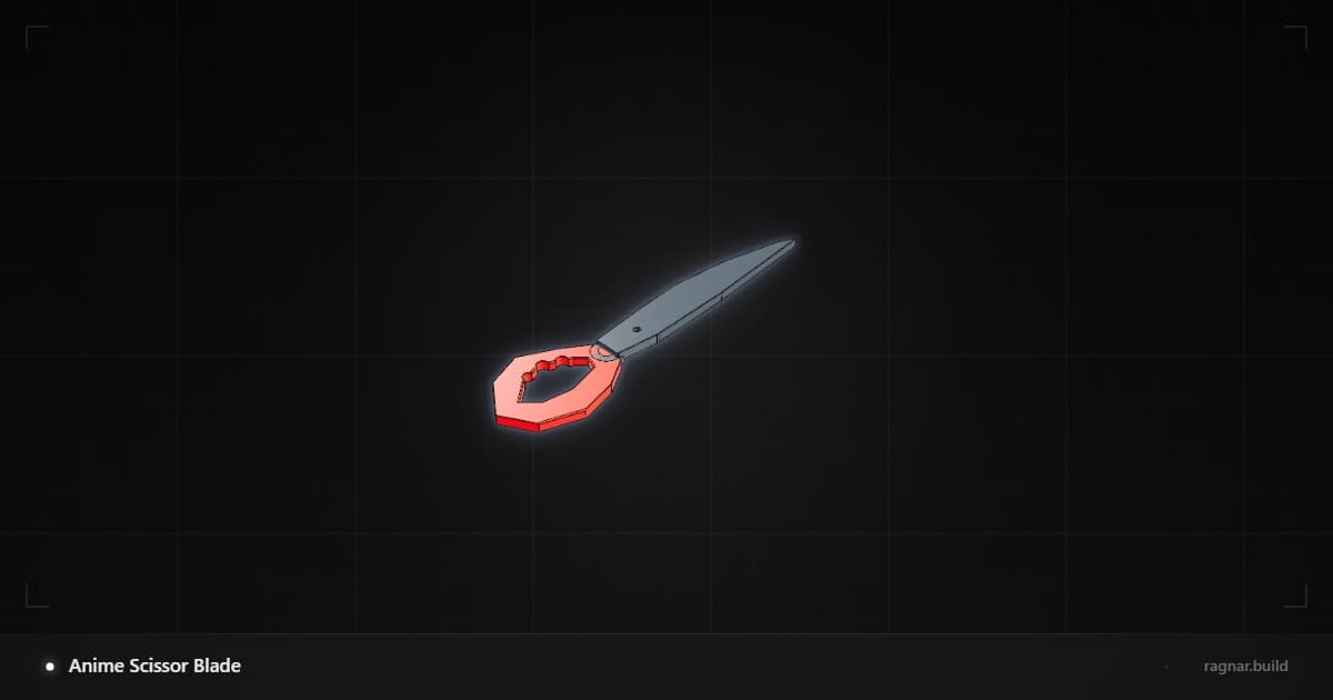 Pixelated Red Scissor