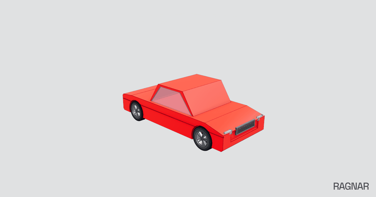 Red car