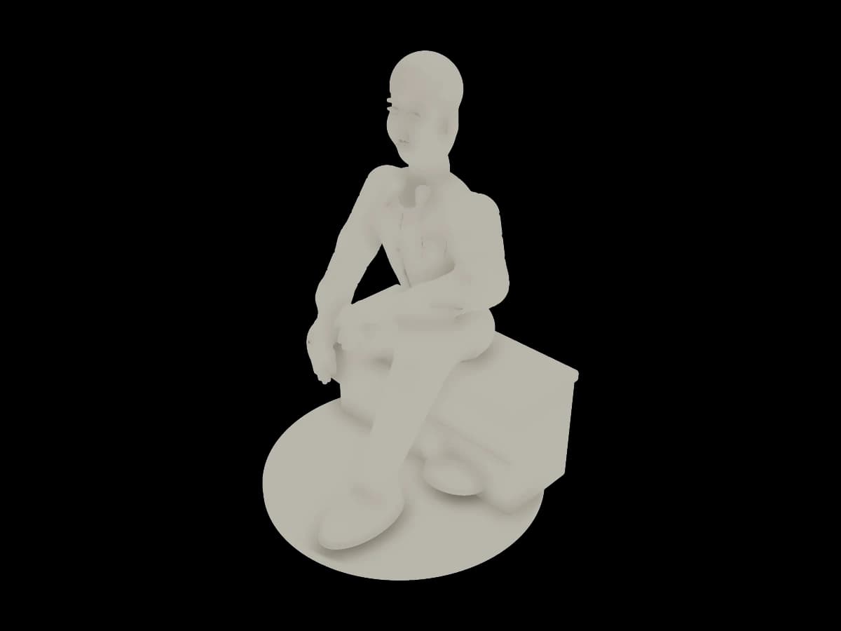 Seated Portrait Figurine