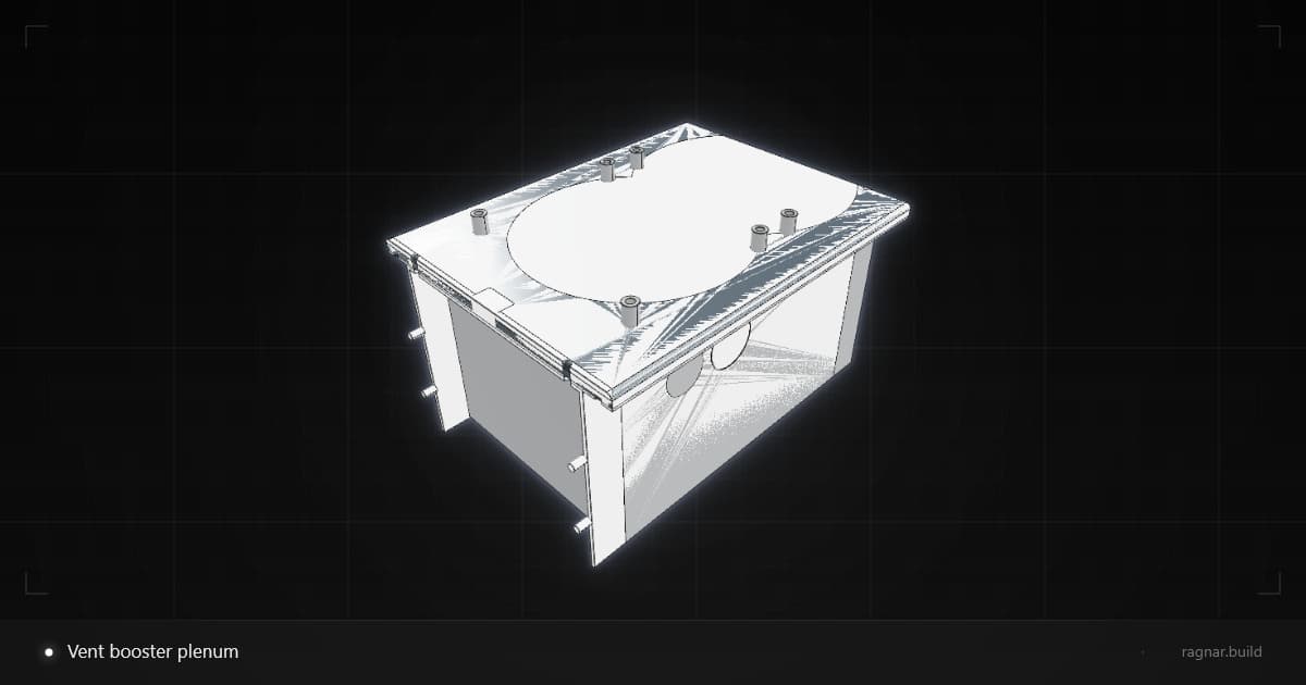 Vent booster plenum