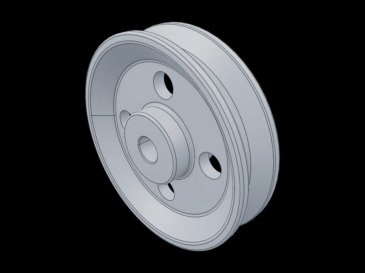 Grooved V-Belt Pulley