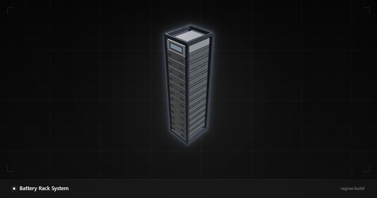 Server Rack with Batteries