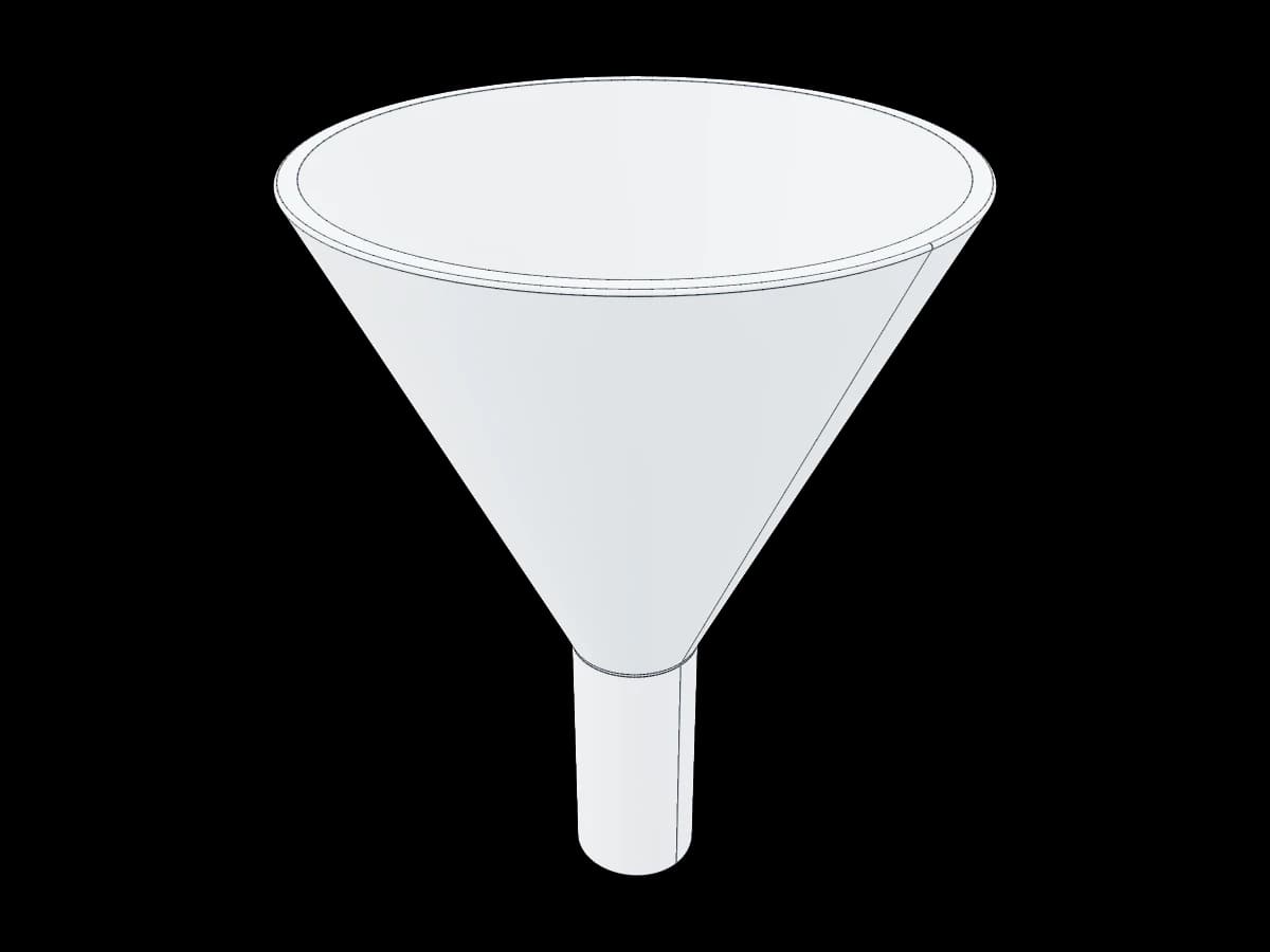 Cylinder Conforming Funnel