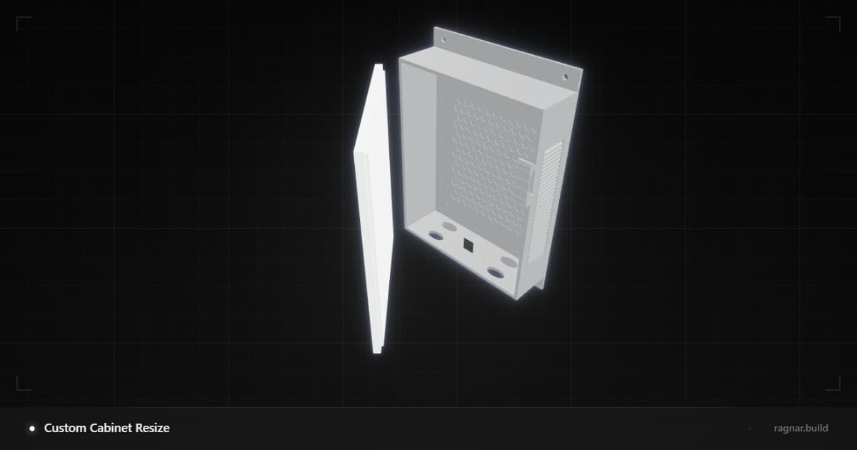 Custom Cabinet Resize