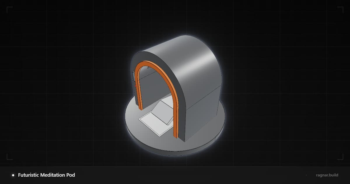 Futuristic Meditation Pod