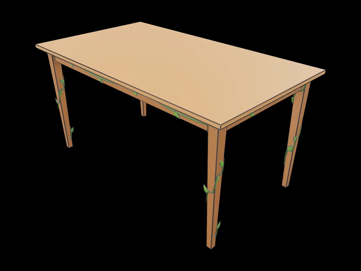 Nature Themed Vine Table
