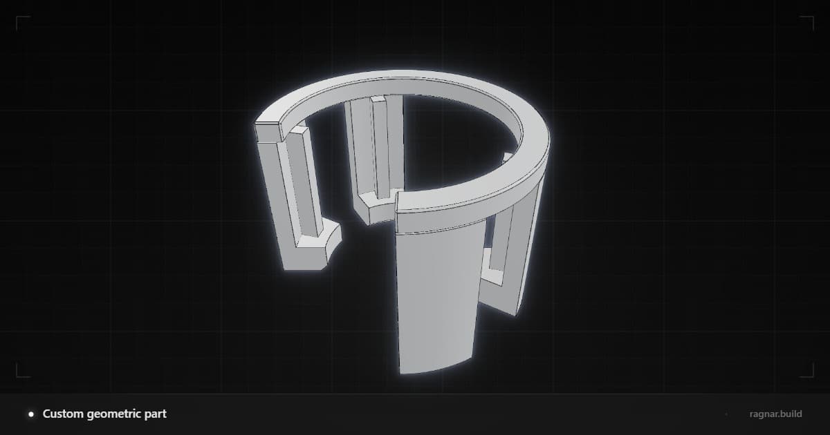 Custom geometric part