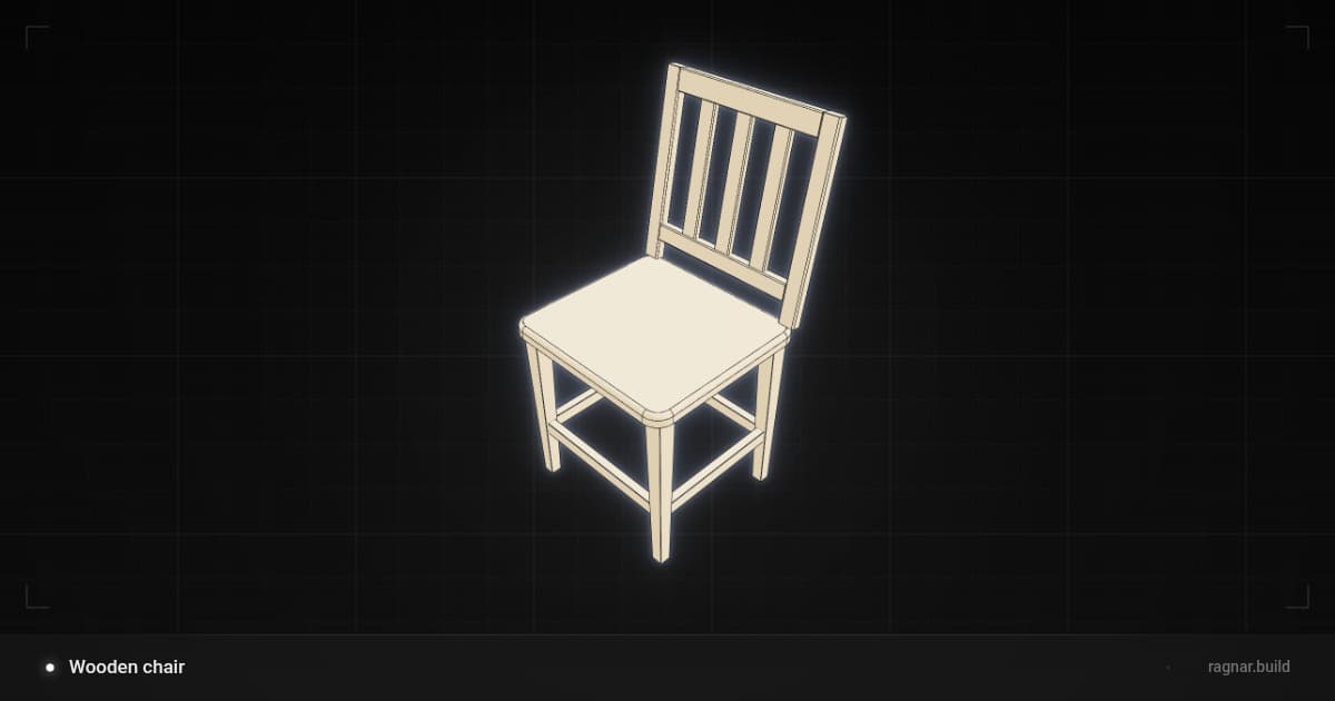 Wooden dining chair