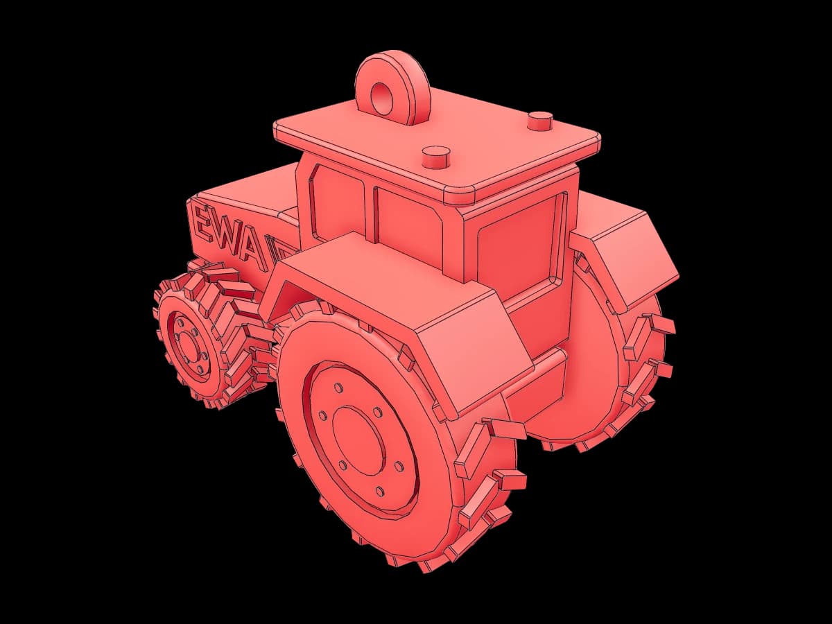 Christmas Tree Toy Tractor