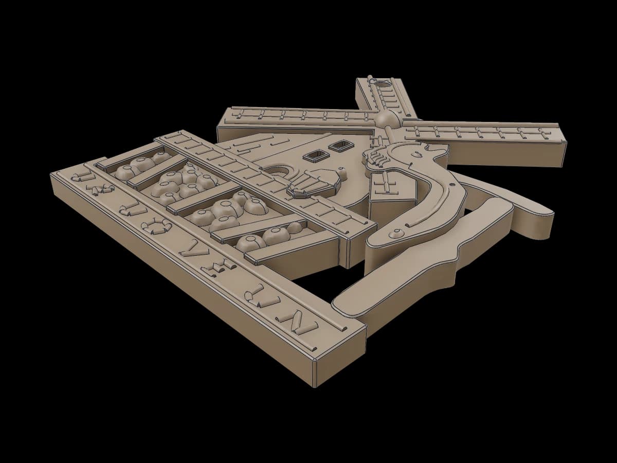 Windmill Relief Keychain