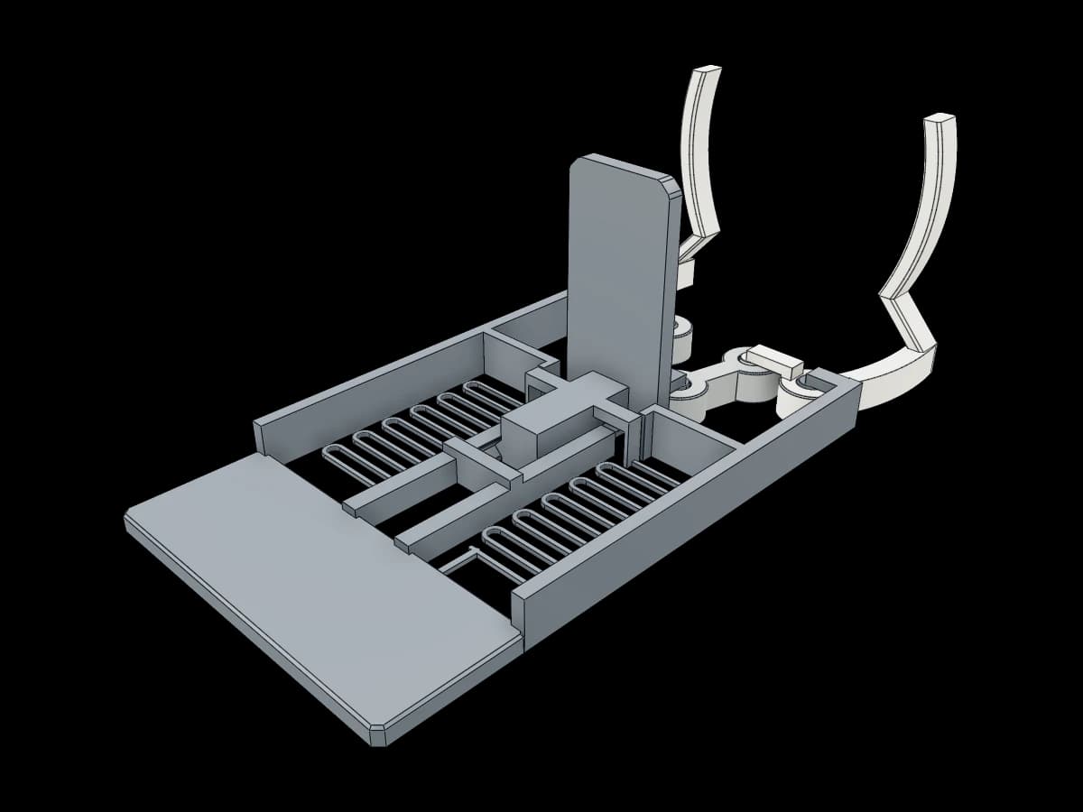 Self-Clamping Toothbrush Holder