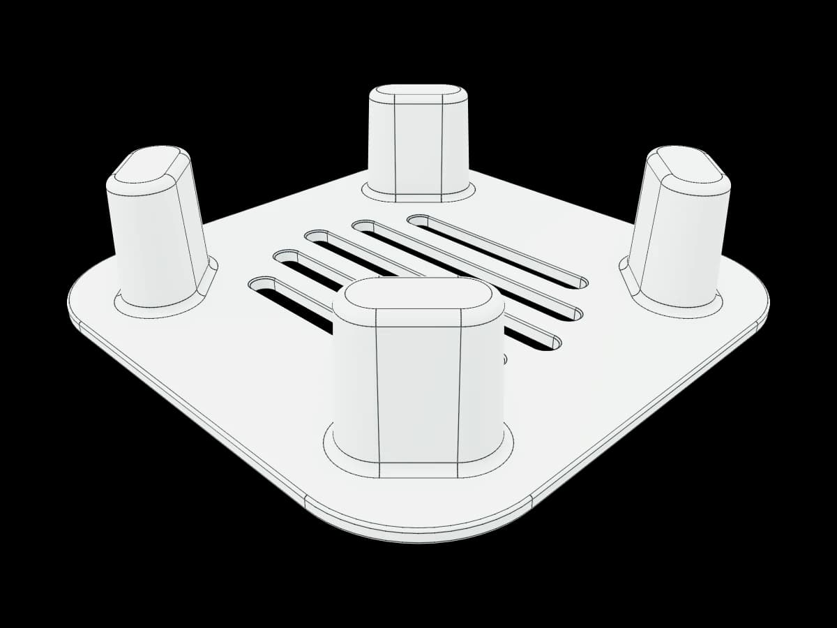 Perforated Corner Post Plate