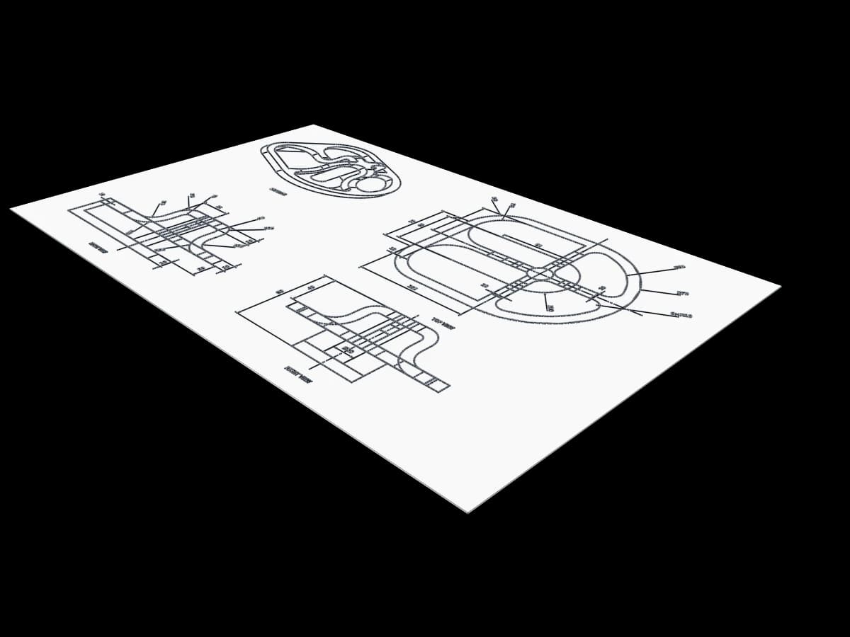Mechanical Frame with Arched Ribs