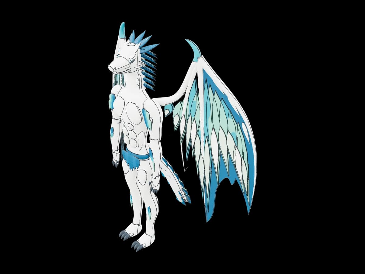 Winged Dragon Statue