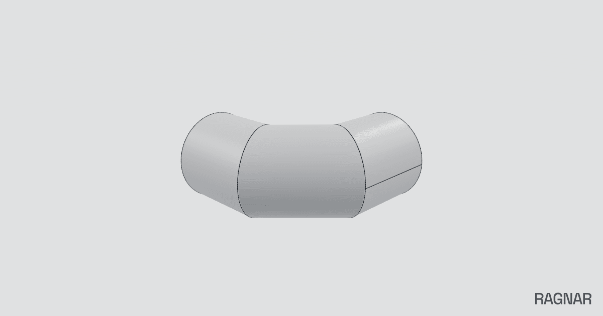 Mitered GRP Elbow