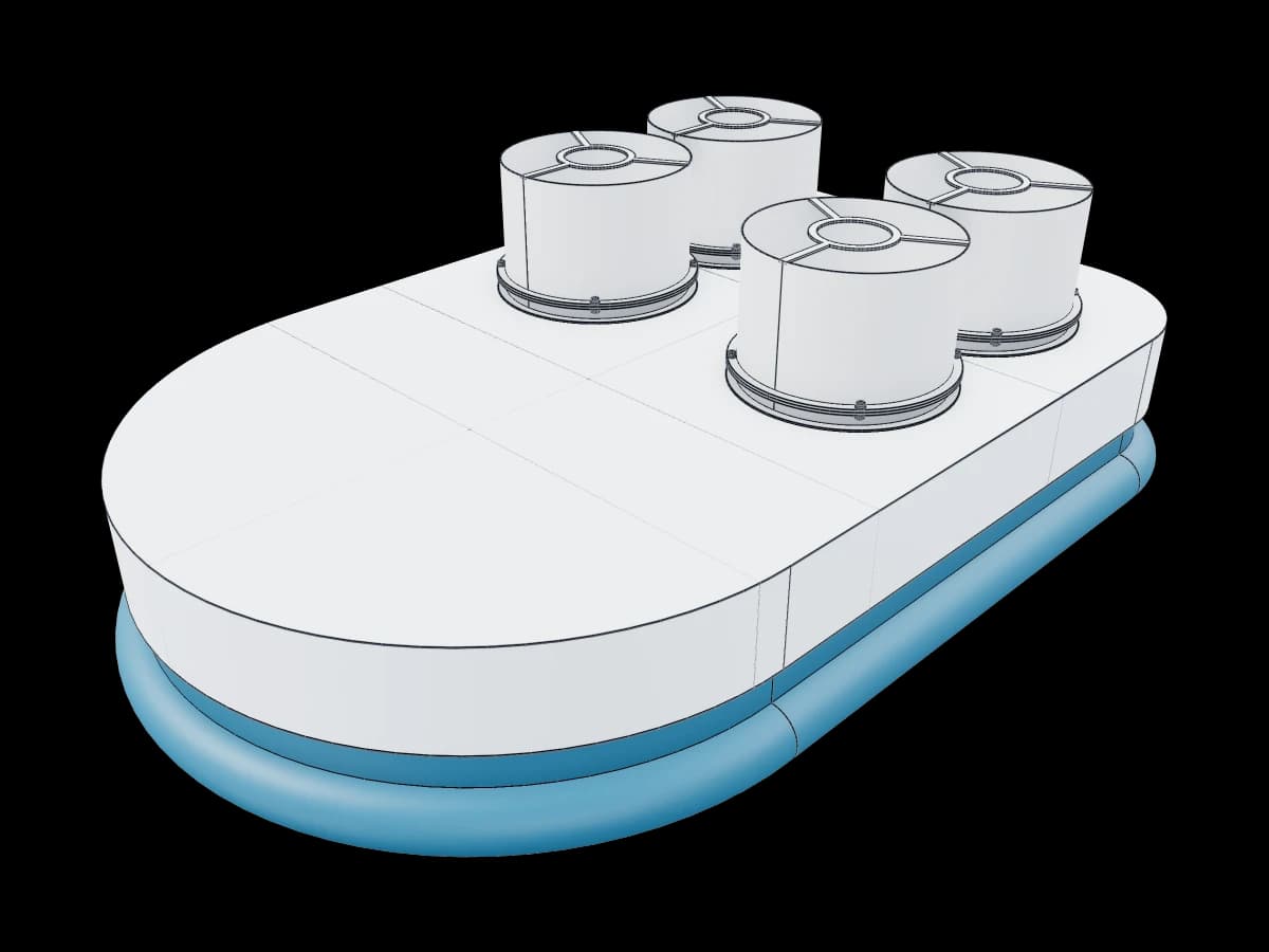 Rounded Hovercraft Hull