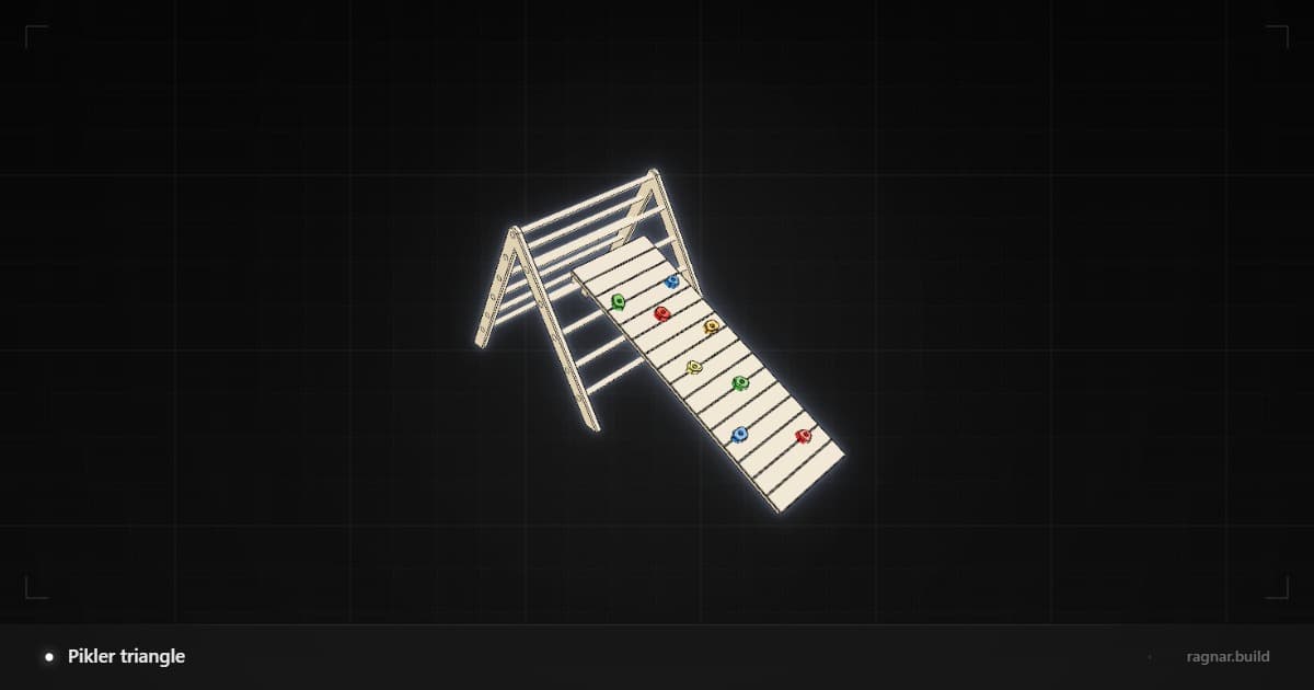 Pikler Triangle and Climbing Ramp
