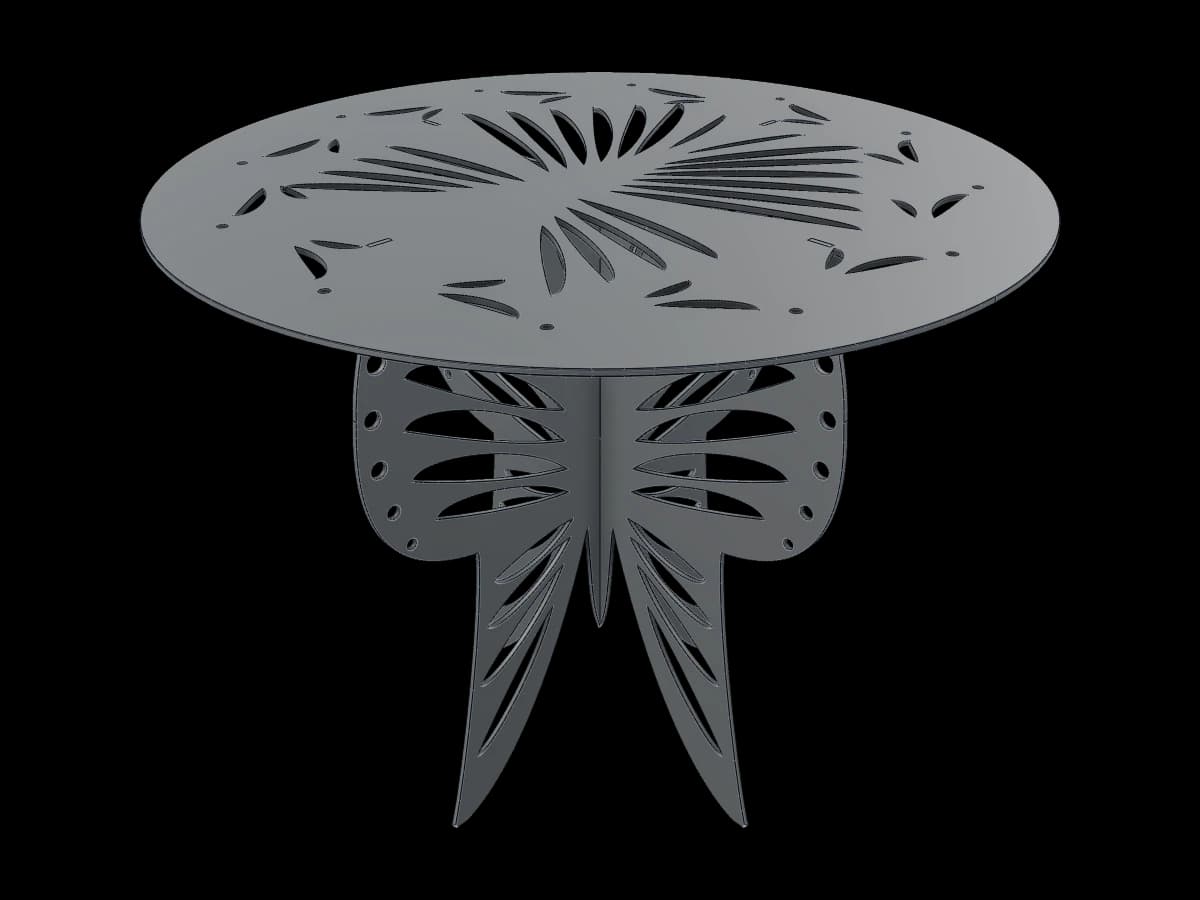 Butterfly Motif Side Table