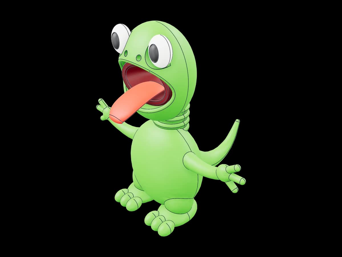 Grüner Dinosaurier