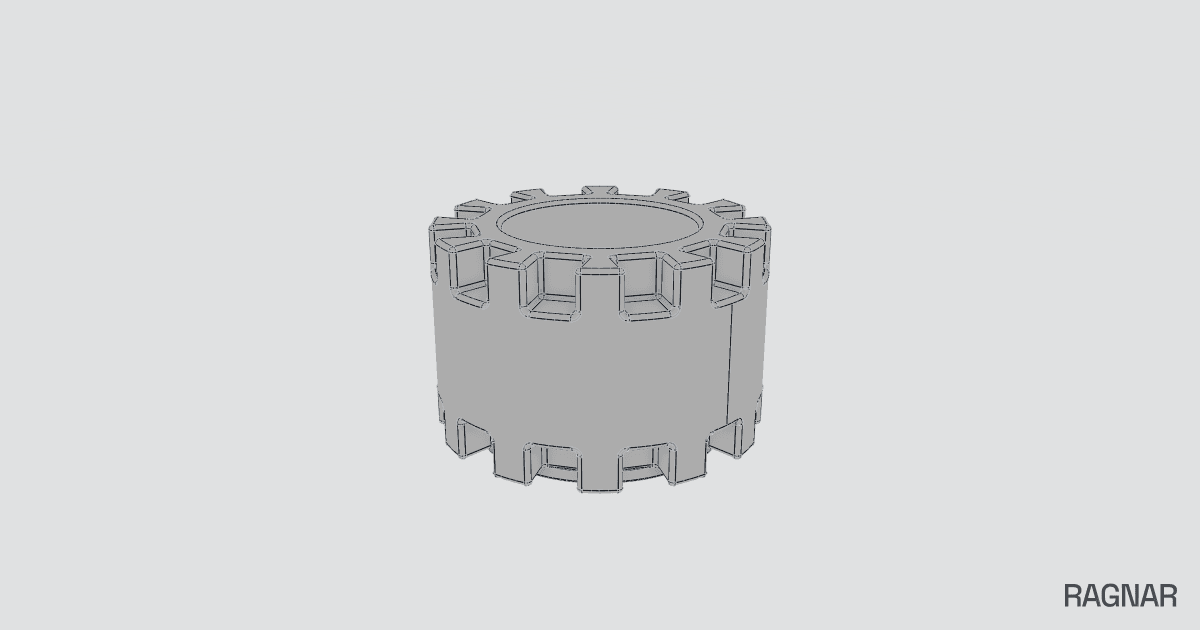 Gear shaped planter