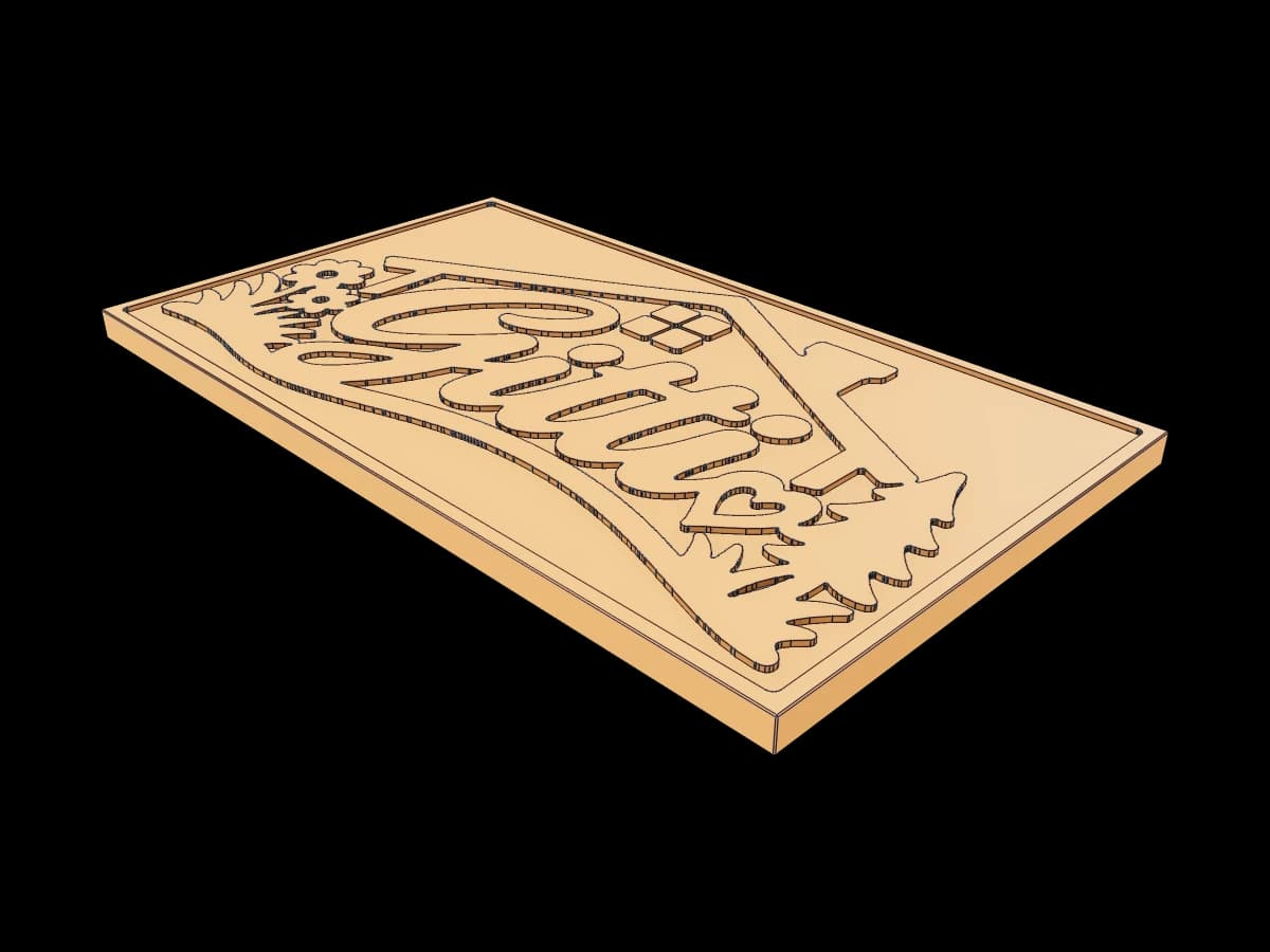Decorative Wooden Relief Panel