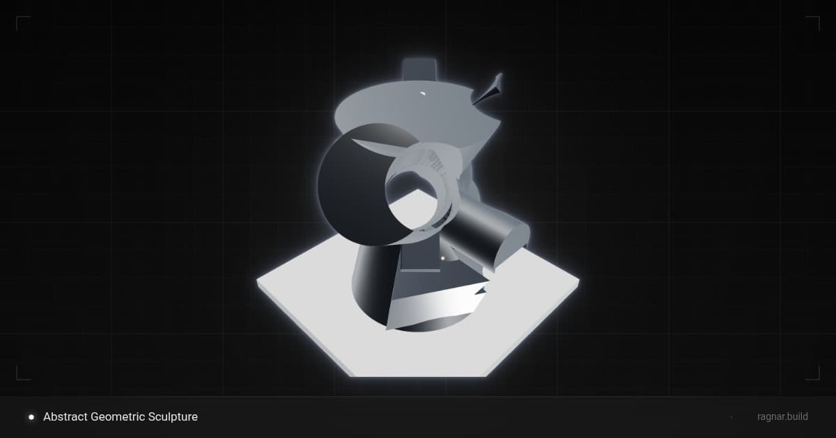 Abstract Geometric Sculpture