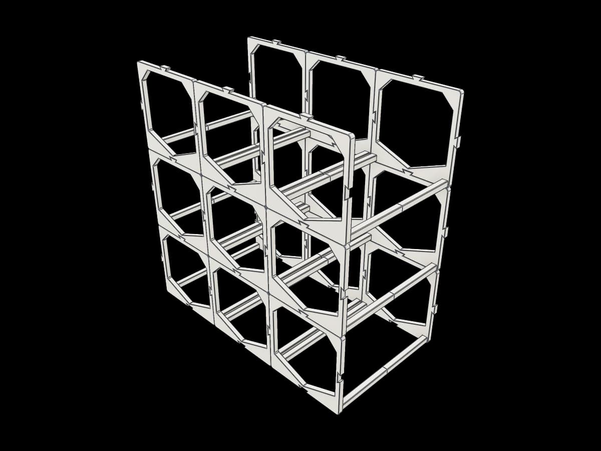 Suporte Garrafa Vinho Modular