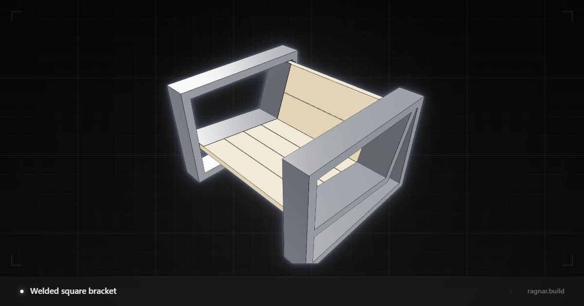 Hollowed steel frame