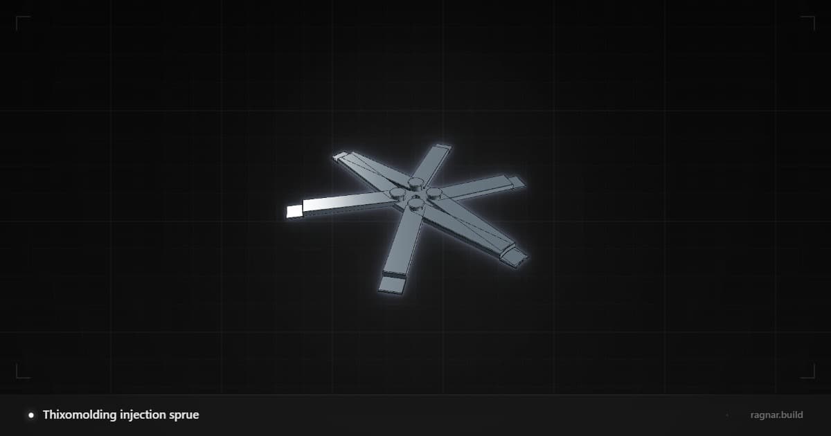 Thixomolding injection sprue