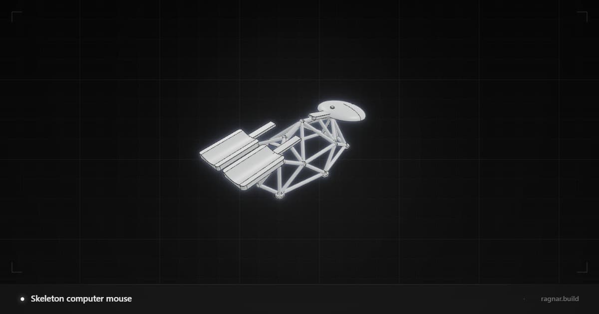 Skeleton computer mouse