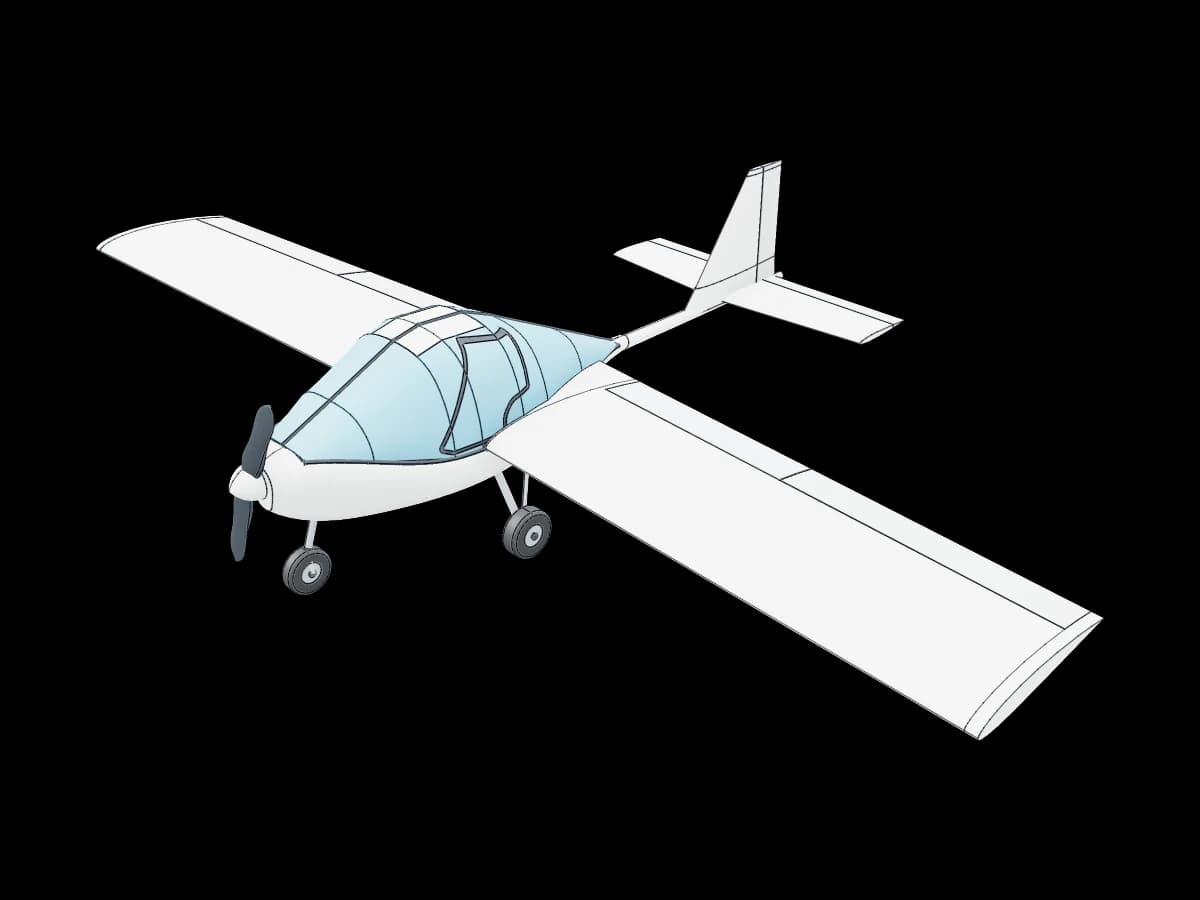 Light Aircraft Digital Reconstruction