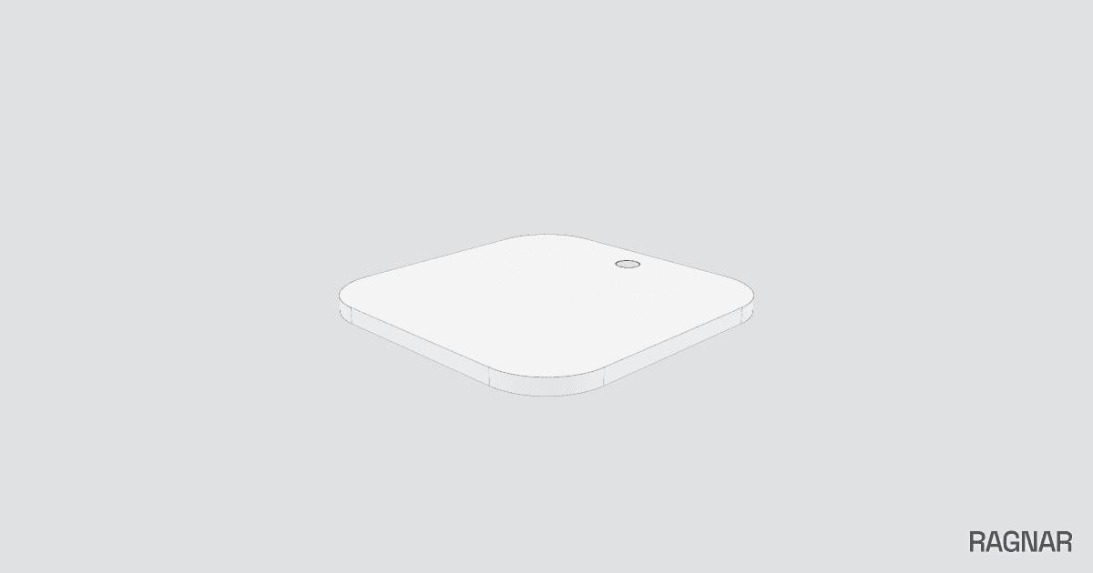 Squircle tracker tag