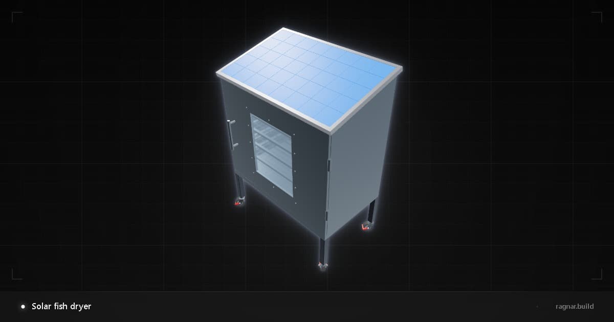 Solar fish dryer