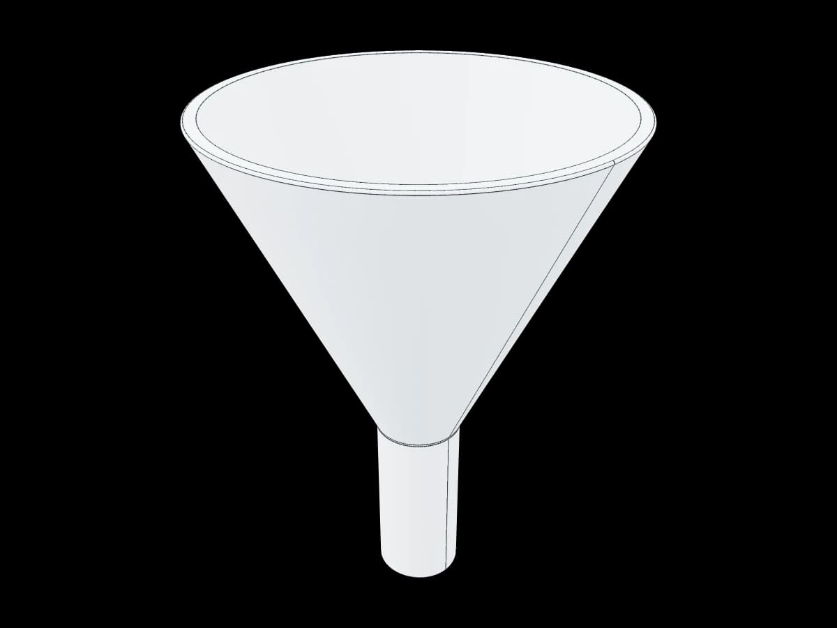 Cylinder Conforming Funnel