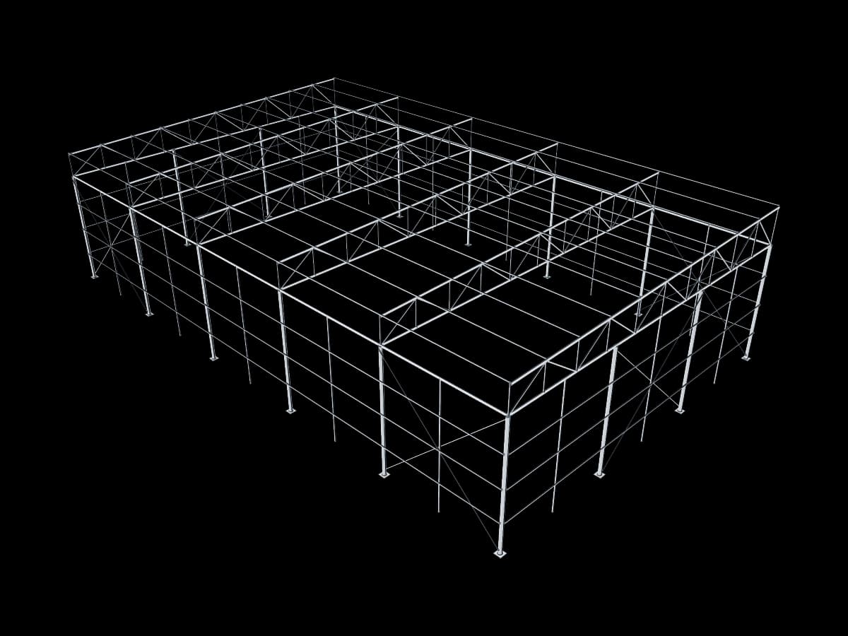 Industrial Steel Frame Shelter