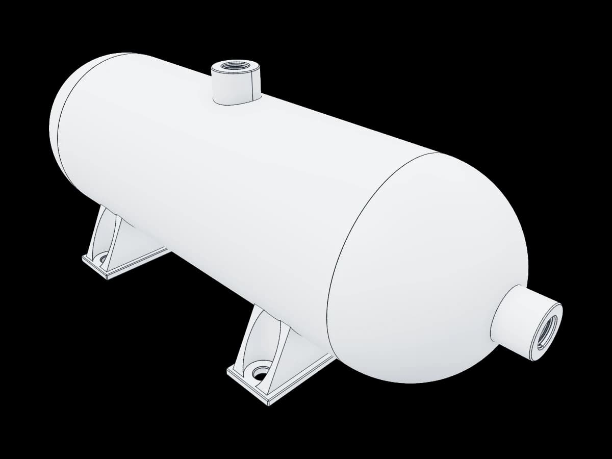 Aluminum Air Reservoir Tank