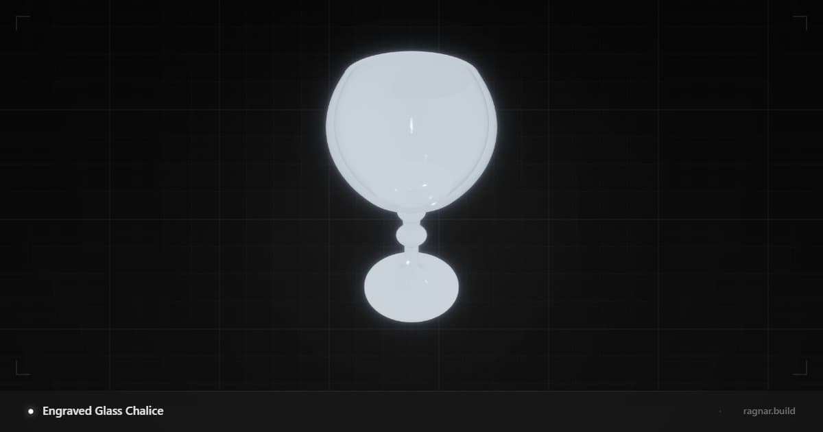 Engraved Glass Chalice