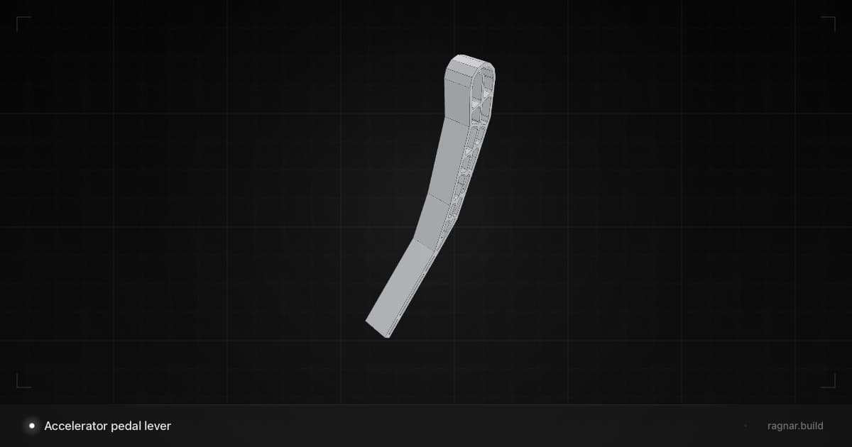 Accelerator pedal lever