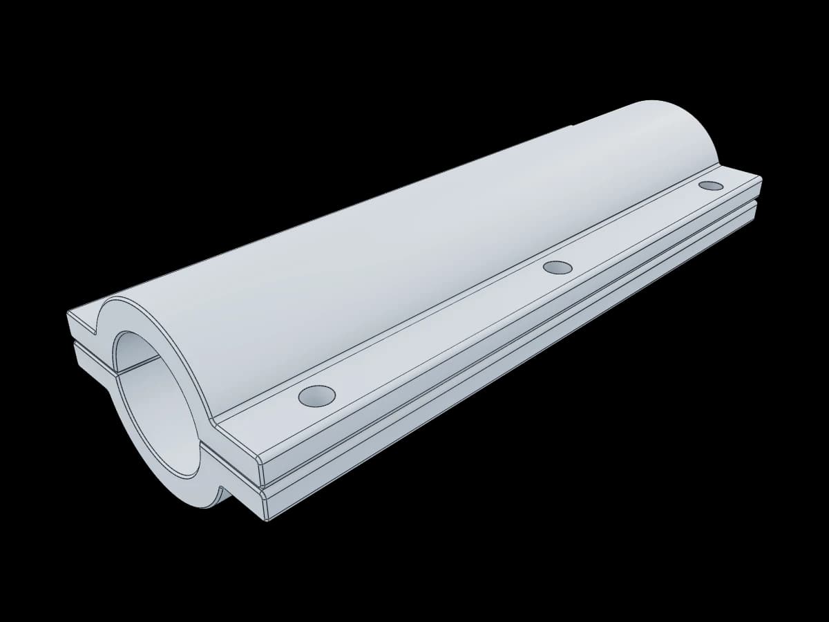 Clamshell tube clamp
