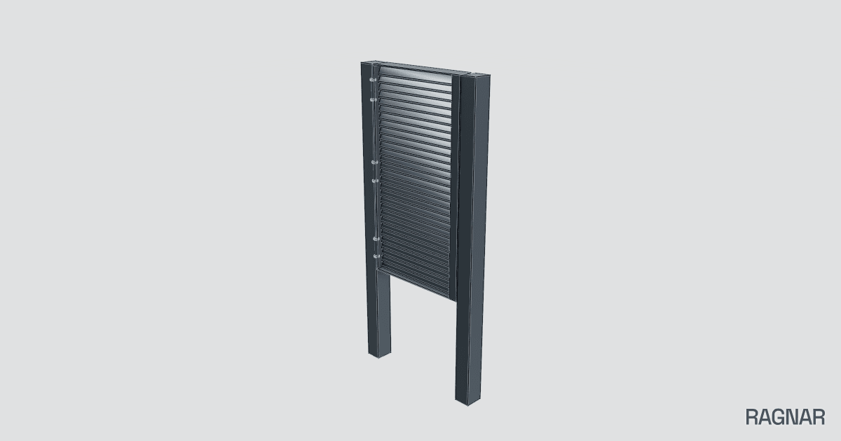 Steel Gate Post