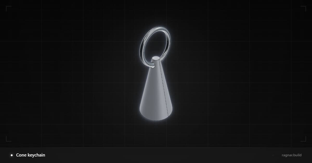 Cone keychain
