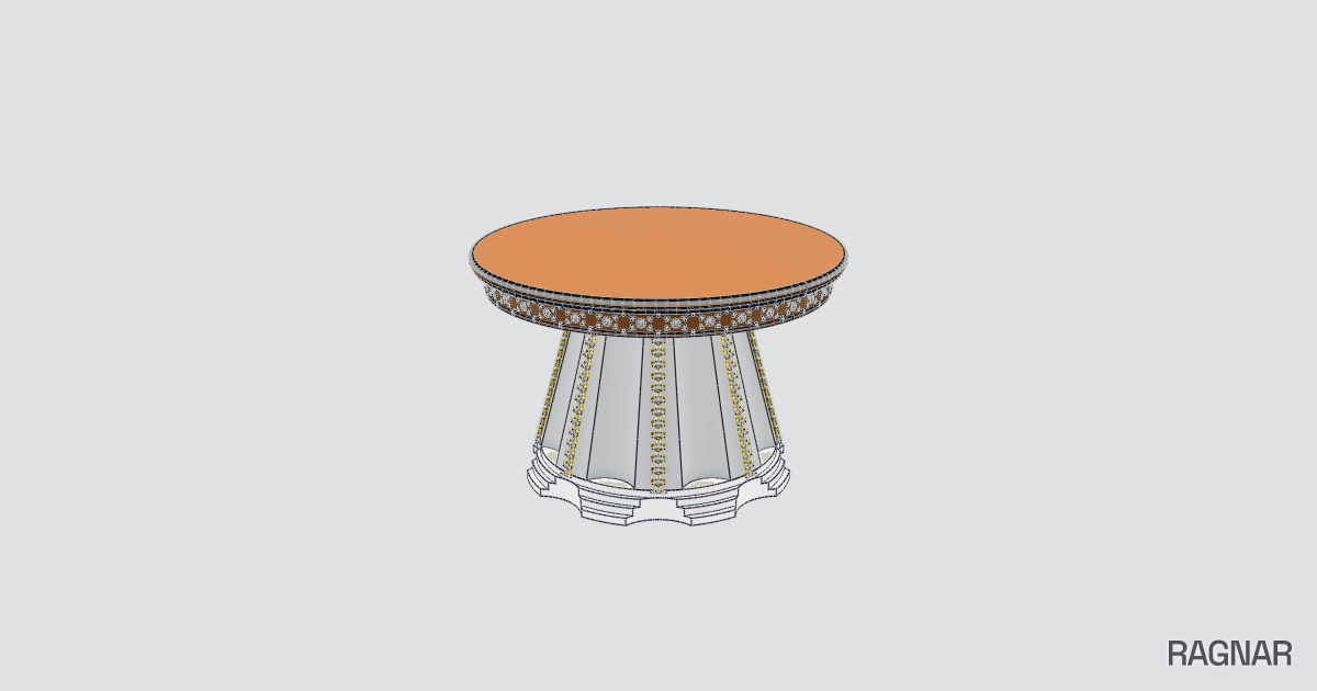 Ornate Pedestal Table